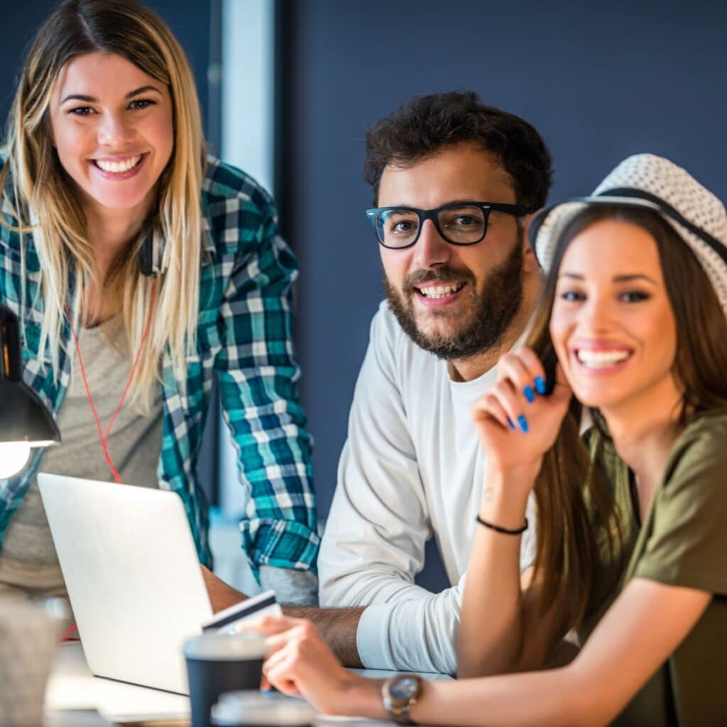 Photo de collaborateurs : l'équipe du Groupe Sincrone