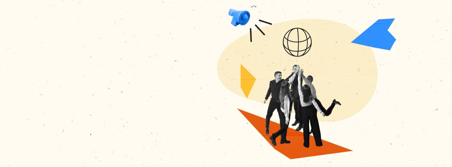 Badeau header avec des collaborateurs qui se tapent dans les mains. Les offres d'emploi du Groupe Sincrone